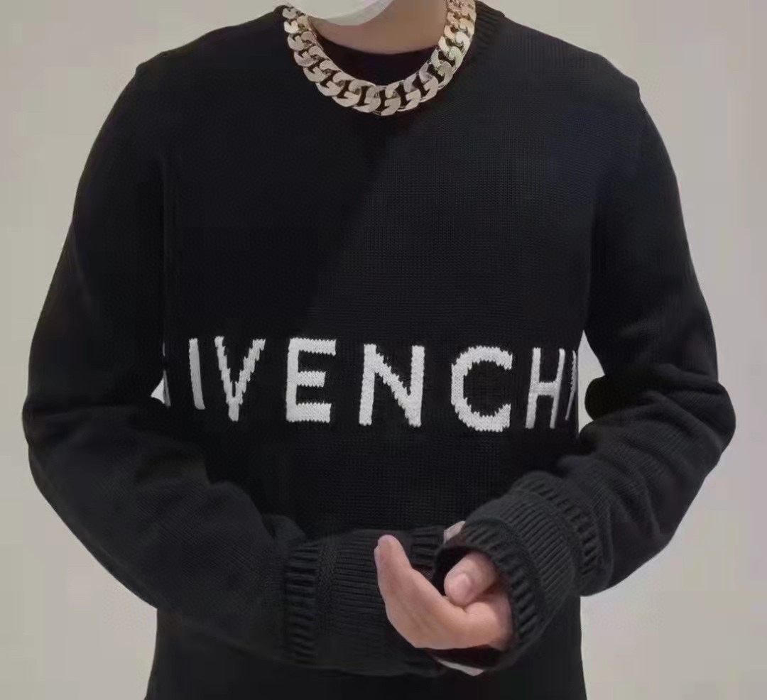 Givenchy 24FW Logo Crew Neck Sweater for Men