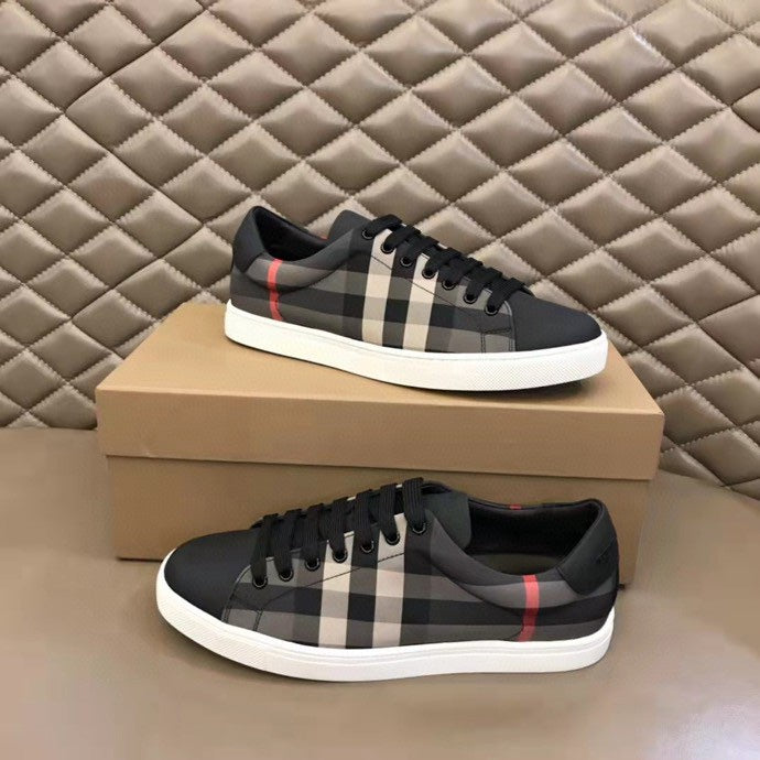 Men's Vintage Plaid Low-Top Sneakers