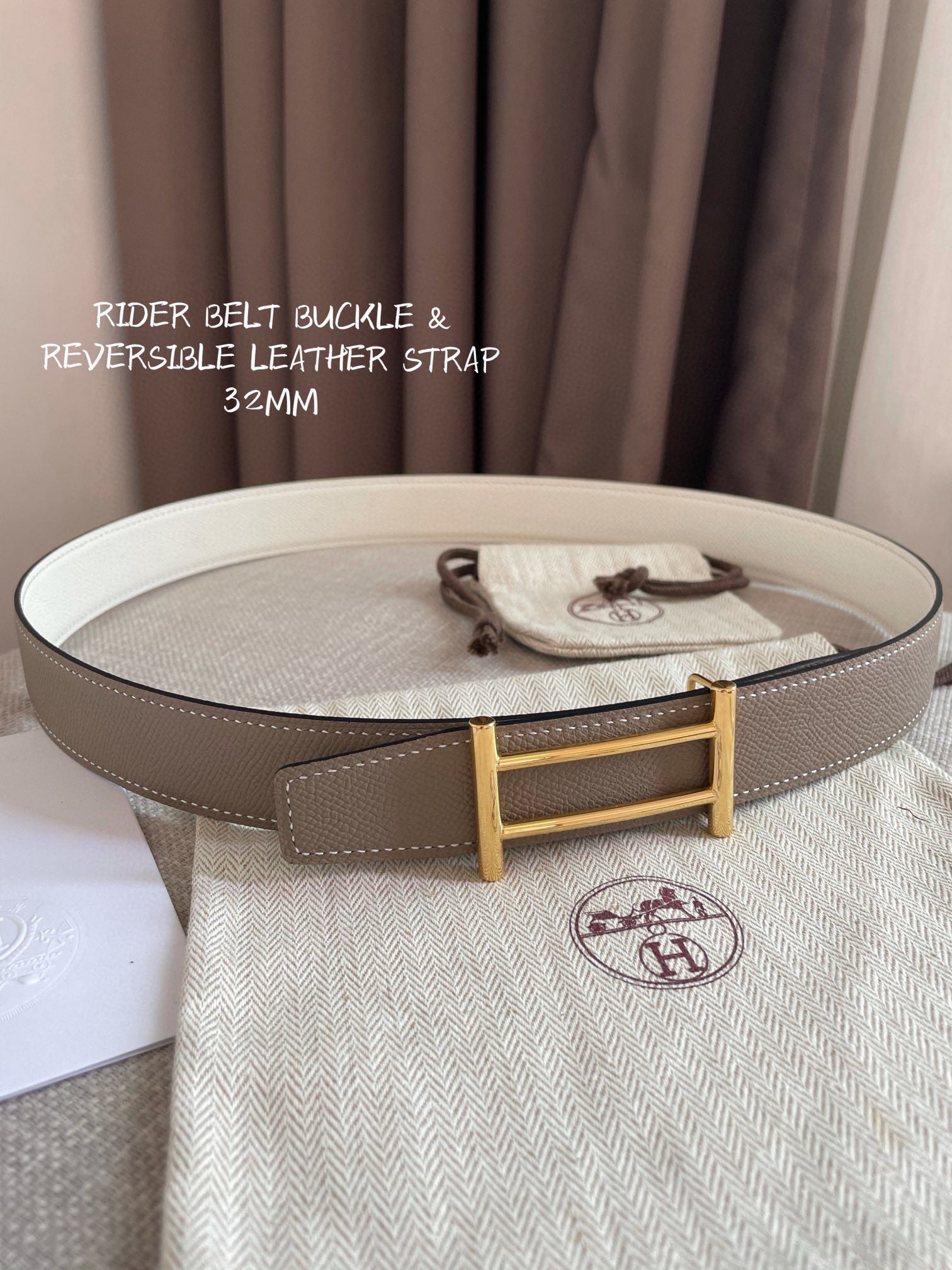 Hermes Double-Sided Calfskin Counter Synchronization 32MM