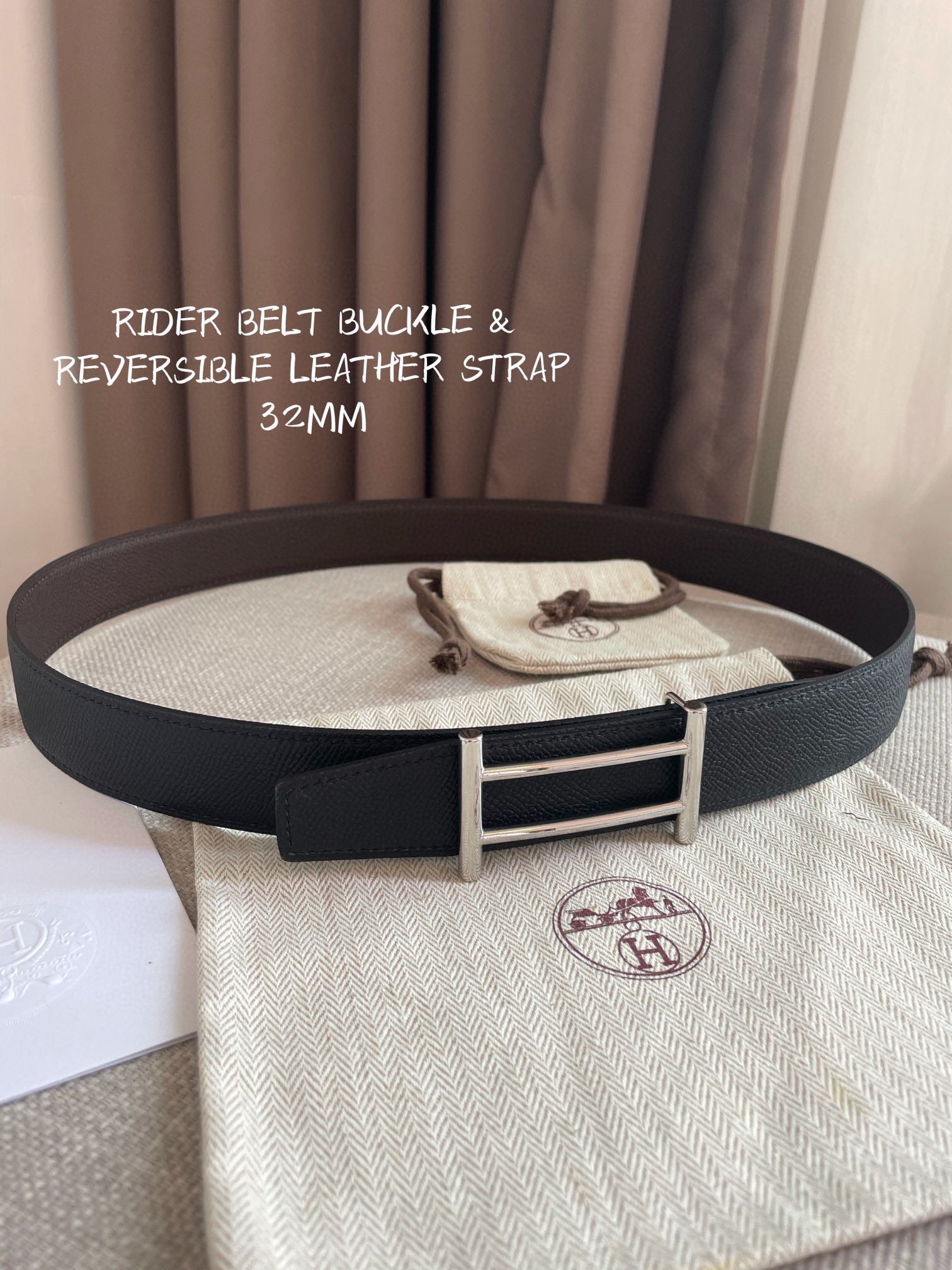 Hermes Double-Sided Epsom Leather Belt - 32MM