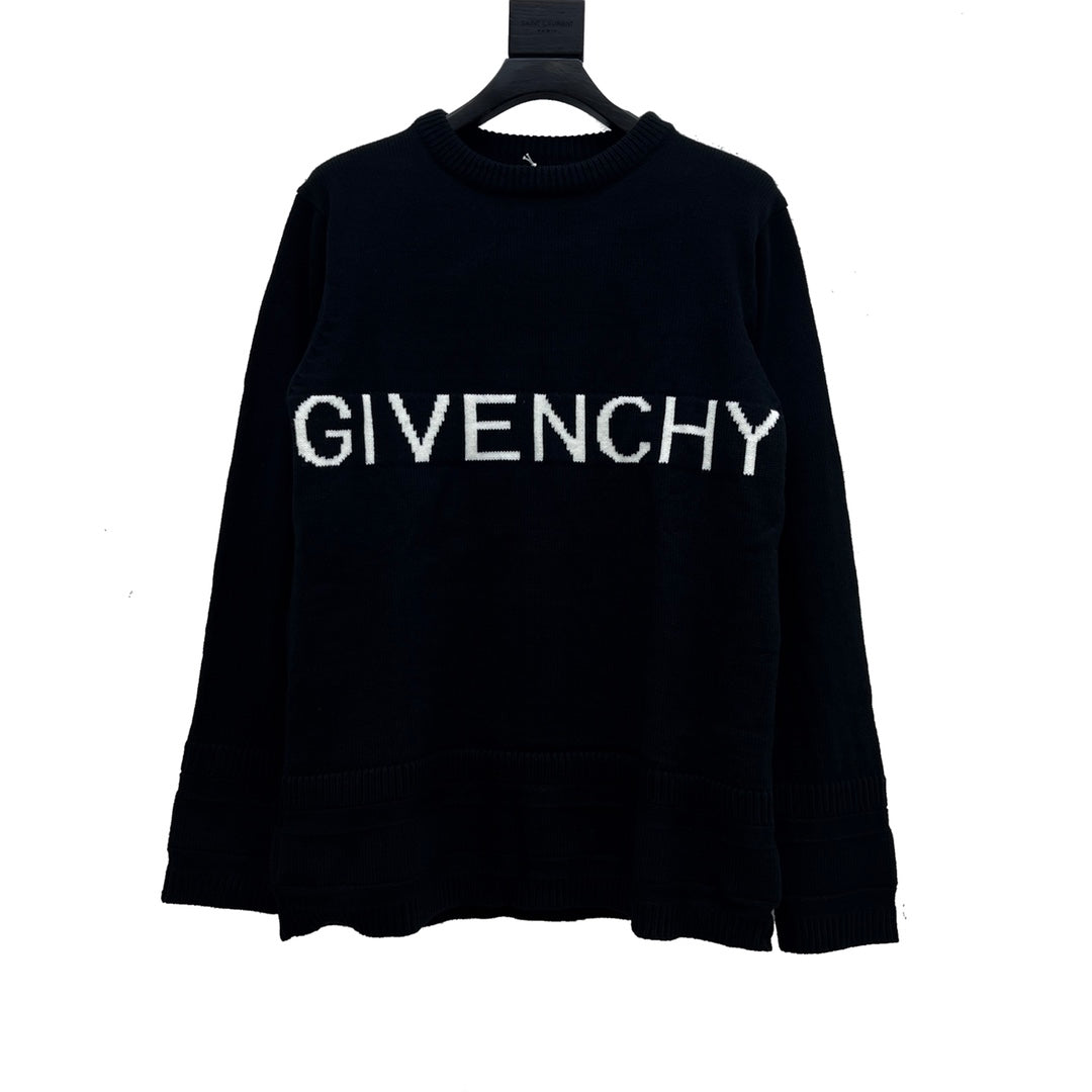 Givenchy 24FW Logo Crew Neck Sweater - Premium Cotton