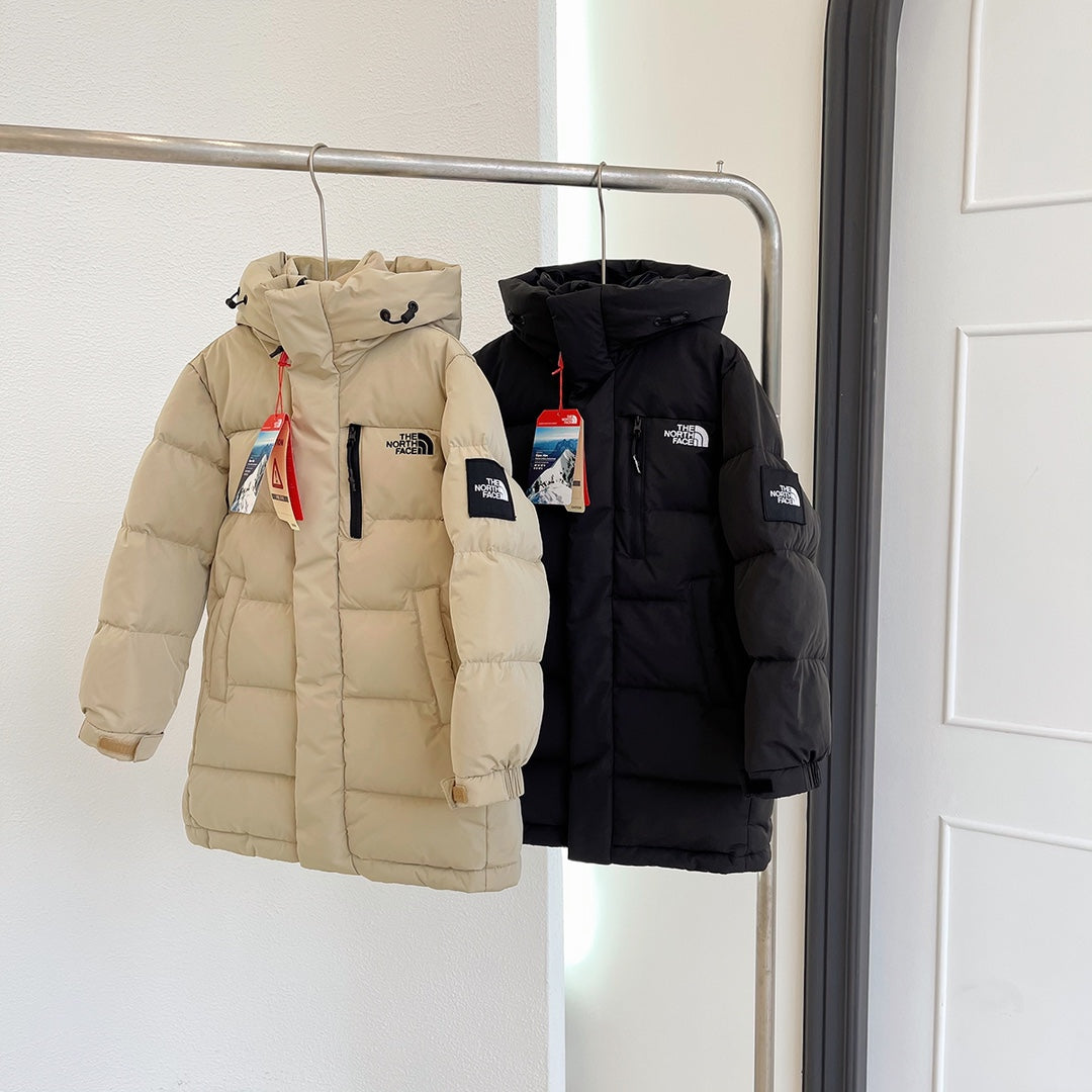 The North Face Kids' Long Duck Down Jacket - Stylish & Warm Winter Essential