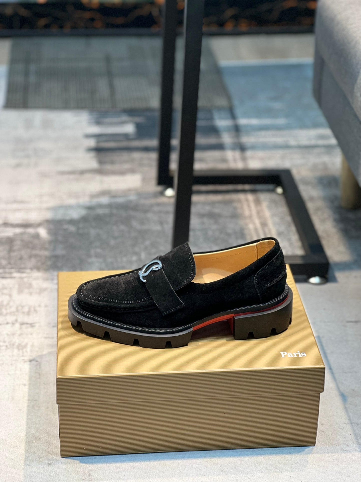 Christian Louboutin Red Sole Casual Leather Shoes for Men