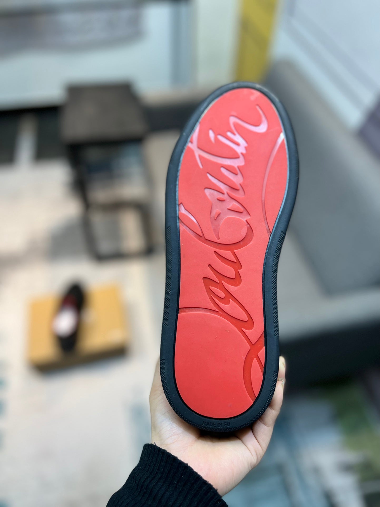 Christian Louboutin High-Top Casual Sneakers - Exclusive Red Sole Edition