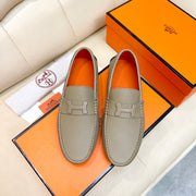 Authentic HermÃ¨s Home Bean Moccasin Shoes for Men