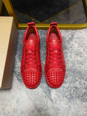Custom Christian Louboutin Red Sole Sneakers for Couples