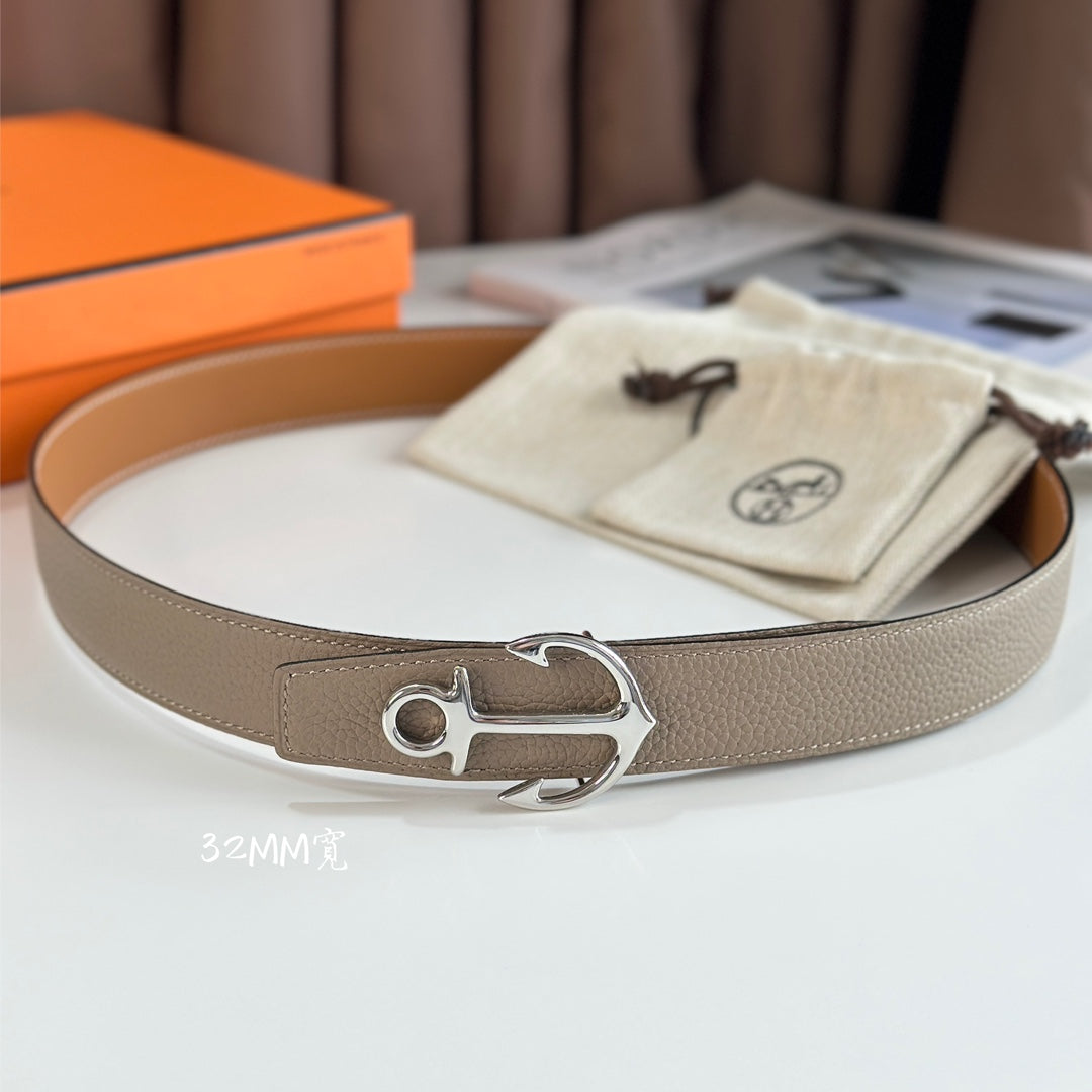 Reversible Leather Cargo Belt Buckle