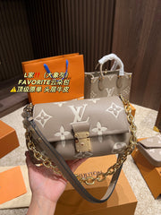 Premium Pure Leather Folding Box - LV Cloud Bag Favorite
