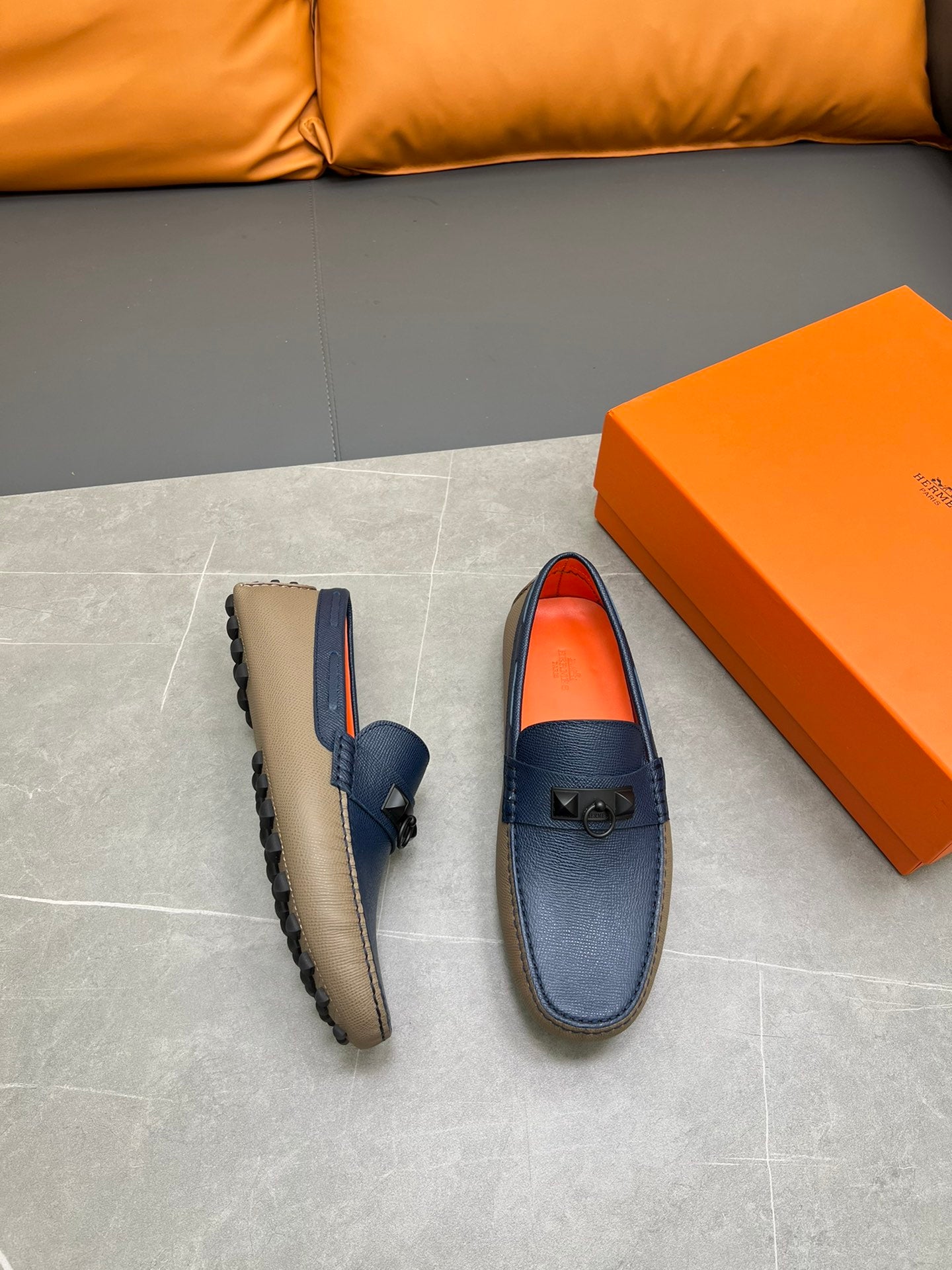 Hermes Men's Spring-Summer Beanie Shoes | Size 39-44