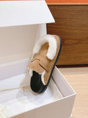 Teddy Fur Birkenstock Style Slippers - Cozy & Chic Footwear