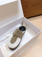 Teddy Fur Birkenstock Slippers - Stylish & Comfortable Footwear