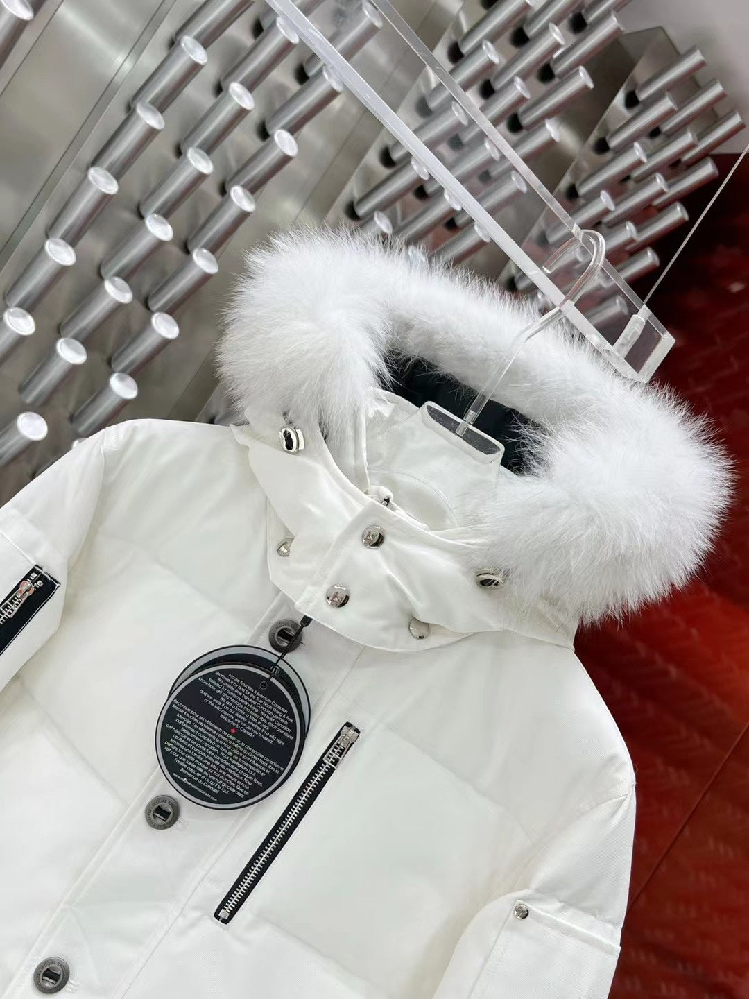 ** Moose Knuckles Men's Short Down Jacket - Luxury Winter Wear

**