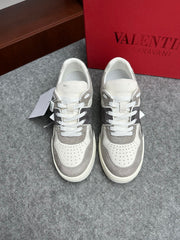 Valentino Garavani ONE STUD Suede Calfskin Sneakers