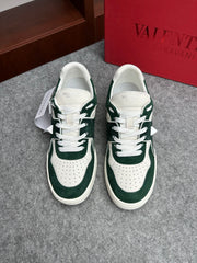 Valentino Garavani ONE STUD Suede Calfskin Low-Top Sneakers