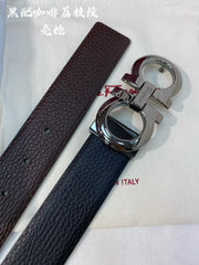 Premium Double-Sided Cowhide Men's Belt - Customizable & Stylish