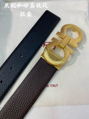 Customizable High-End Double-Sided Cowhide Men's Belt