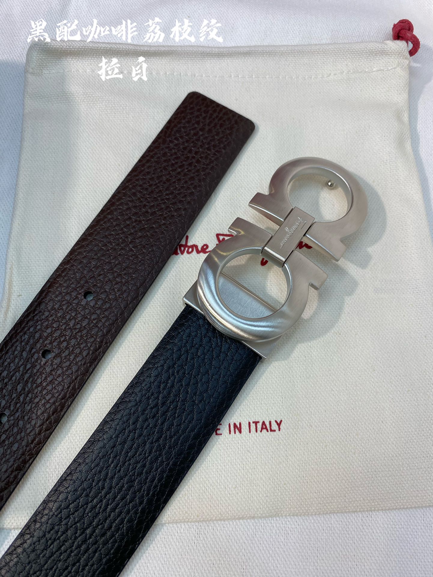 Premium Double-Sided Cowhide Men's Belt - Customizable 3.5cm Width