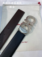 Premium Double-Sided Cowhide Men's Belt - Customizable 3.5cm Width