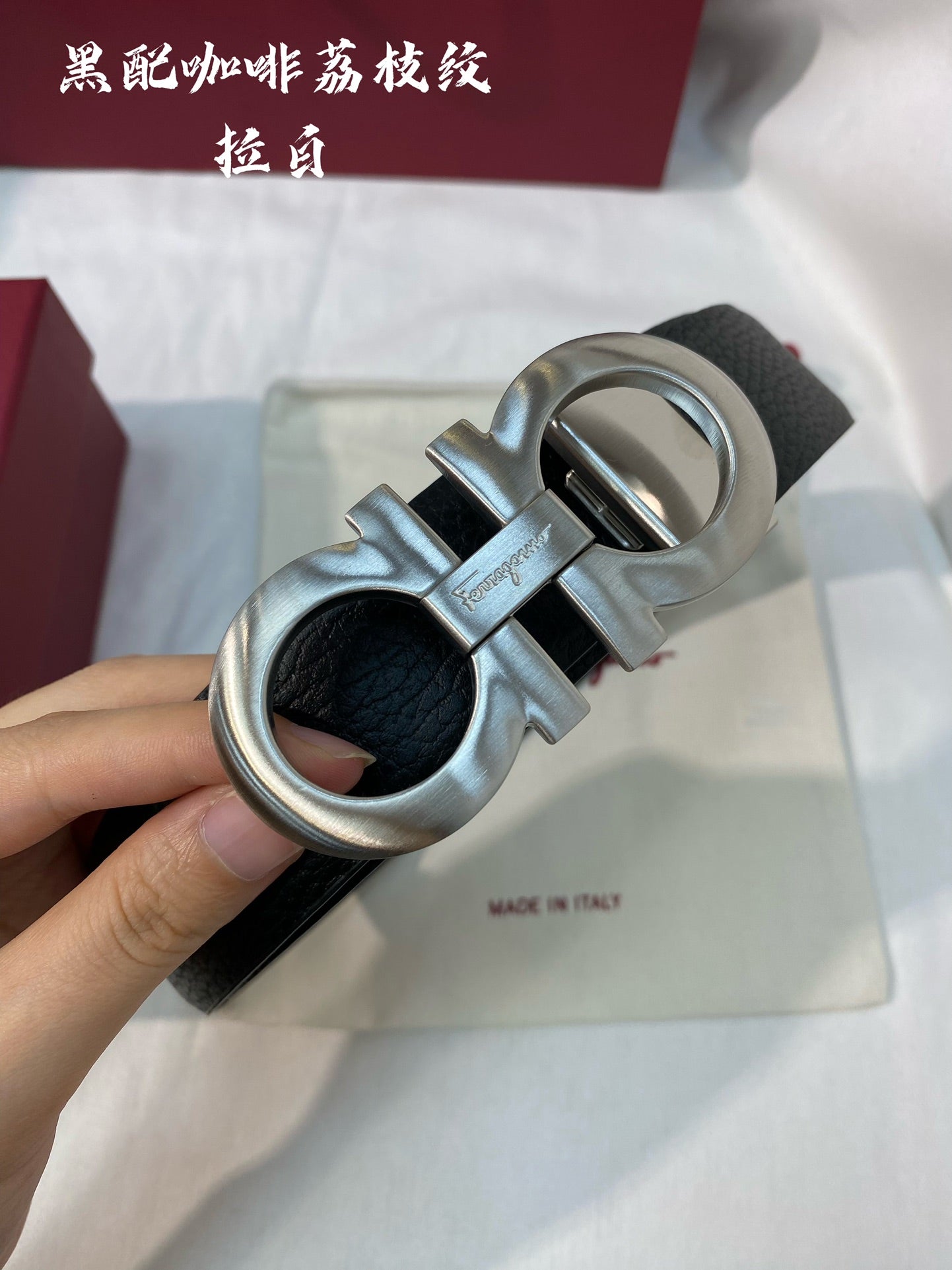 Premium Double-Sided Cowhide Men's Belt - Customizable 3.5cm Width