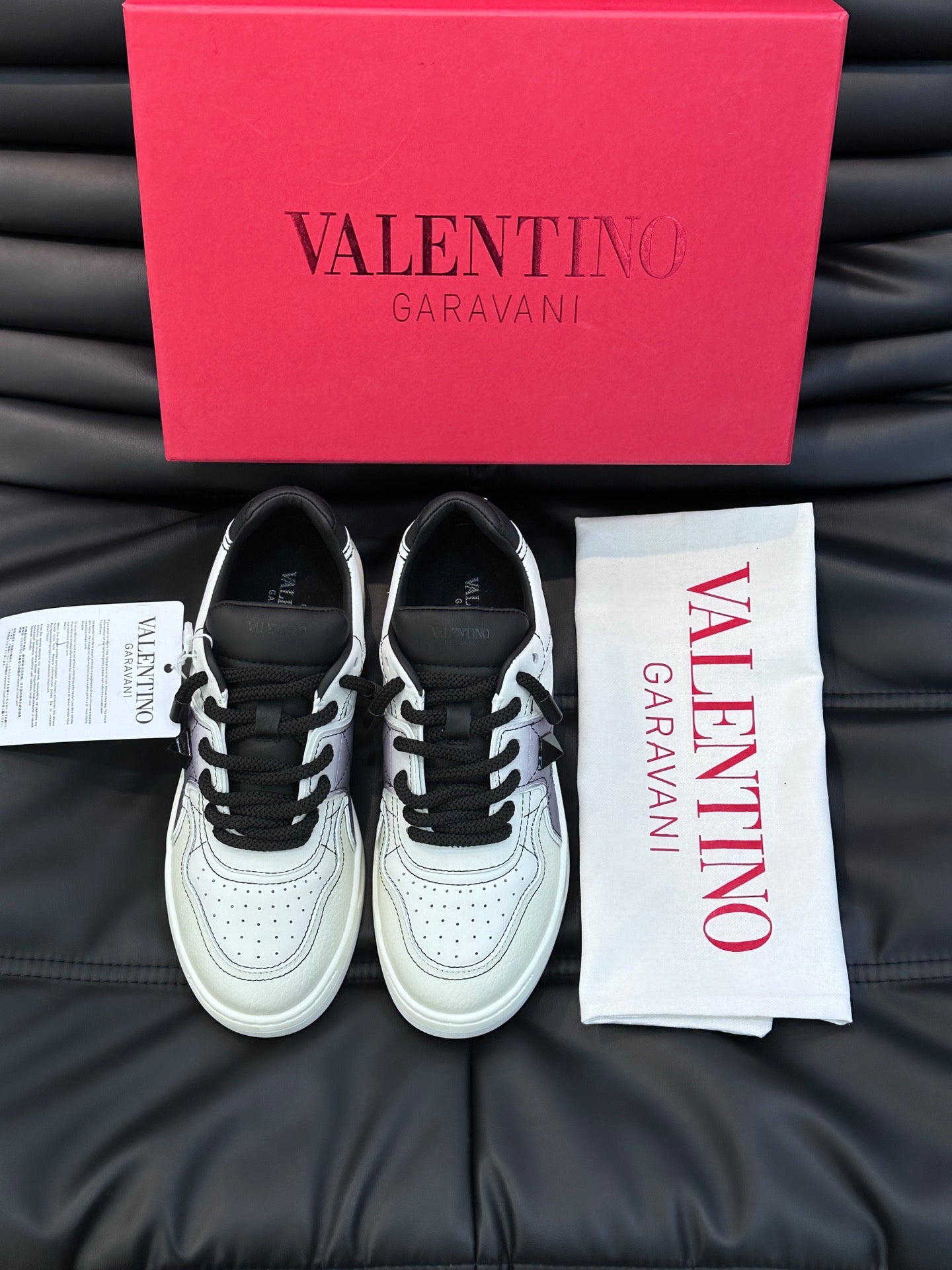 Valentin One Stud Thick-Soled Height-Increasing Sneakers