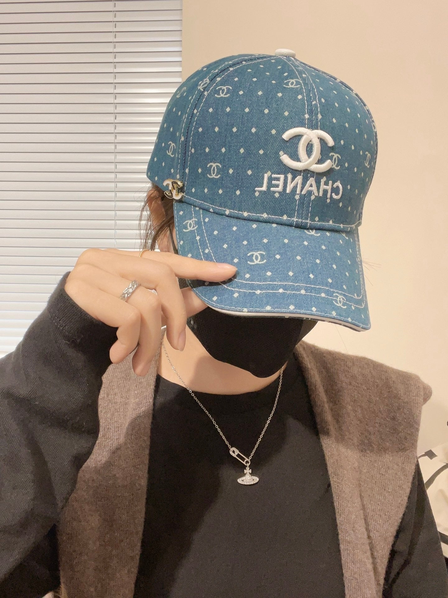 Chanel Washed Denim Baseball Cap for Trendy Fashion