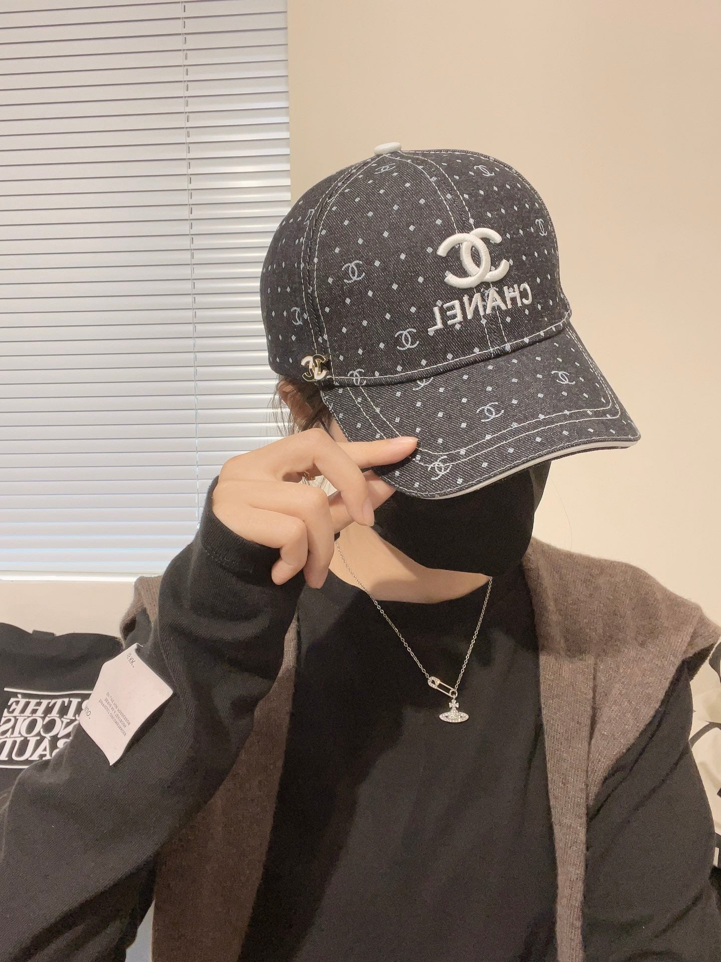 Chanel Washed Denim Baseball Cap for Trendy Street Style