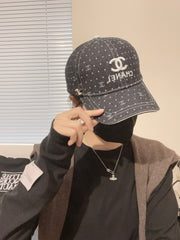 Chanel Washed Denim Baseball Cap for Trendy Street Style