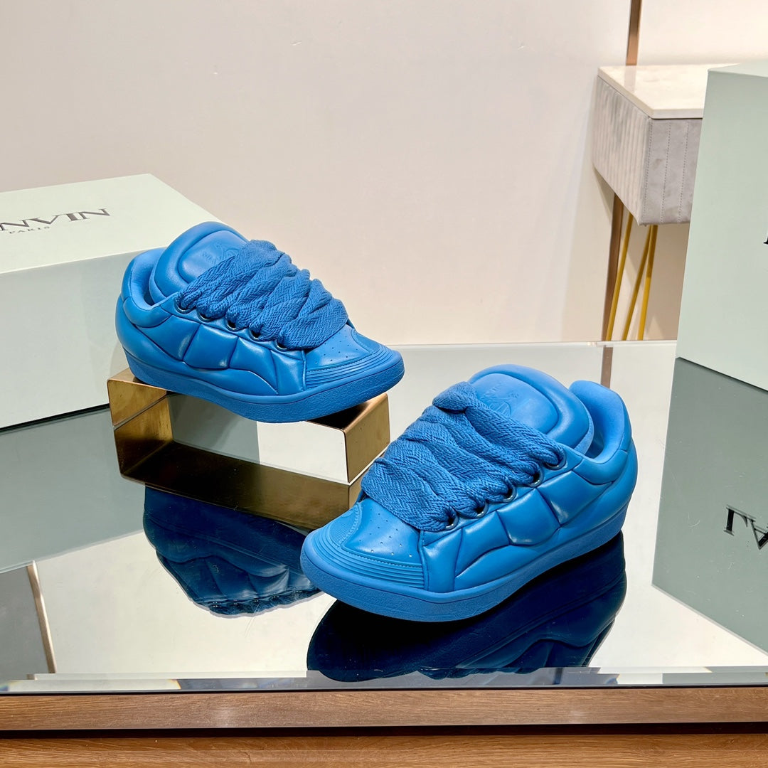 Lanvin Curb Sneakers - Stylish Couplesâ€™ Low-Top Fashion Footwear