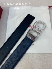 Custom Double-Sided Cowhide Menâ€™s Belt - High-End Fashion Accessory