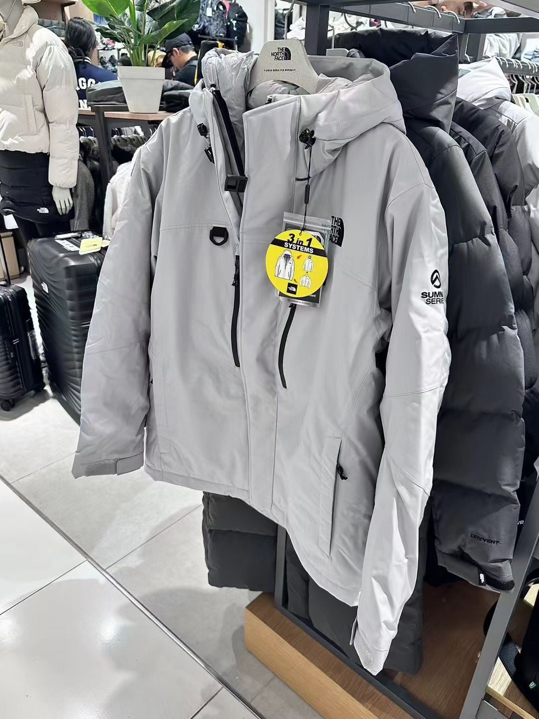 North Face Himalaya 3-in-1 Quilted Jacket with Down Liner