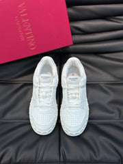 High-End Valentin Warren Low-Top Calfskin Sneakers for Men