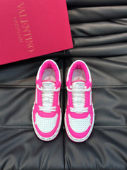 High-End Valentin Warren Calfskin Low-Top Sneakers