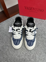 Valentino Garavani ONE STUD Low-Top Sneakers - Calfskin & Jacquard
