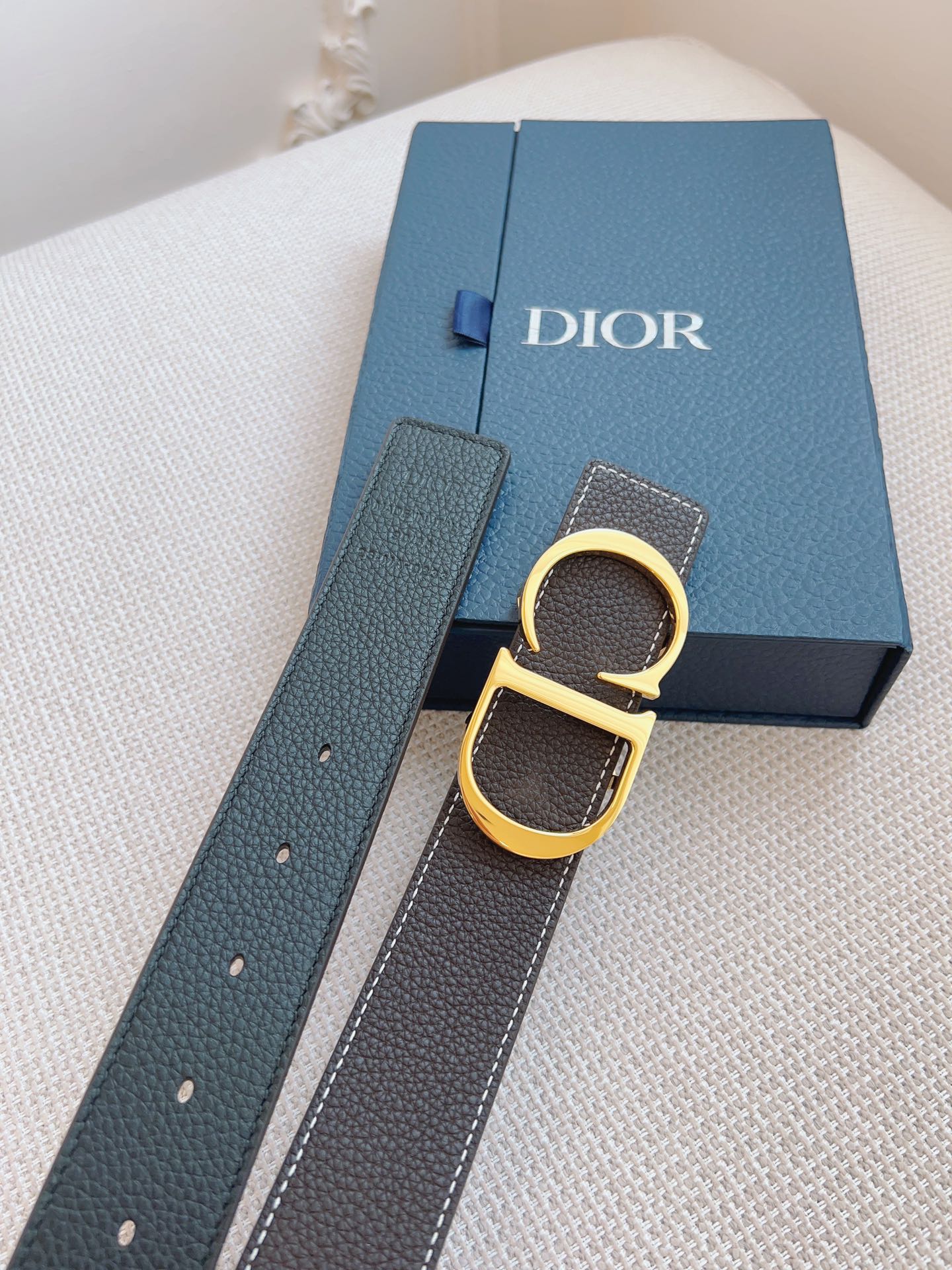 DIOR French Leather Oblique Black Wallet - Premium Quality