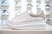 Alexander McQueen Oversized Low-Top Sneakers - White/Gray Leather