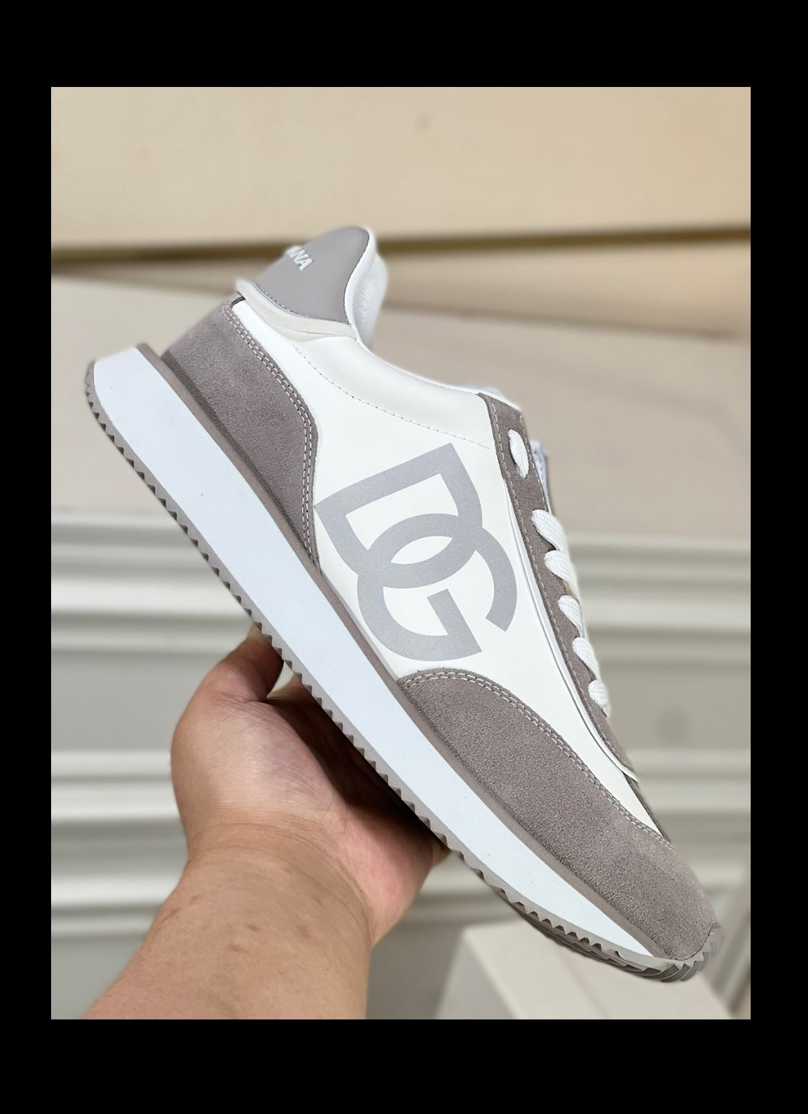 Dolce & Gabbana Men's Lace-Up Leather Casual Sneakers - Spring 2024 Collection