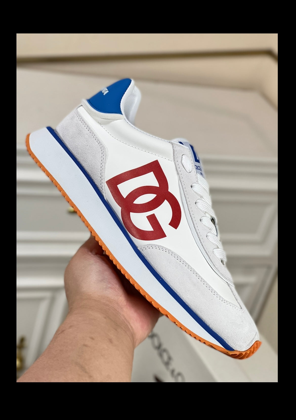 Dolce & Gabbana Men's Lace-Up Leather Casual Sneakers - Spring 2024