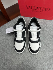 Valentino Low-Top Calfskin Sneakers with Hyper-Stud Detail