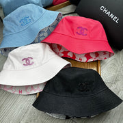Chanel 2024 Double-Sided Bucket Hat - Elegant & Versatile