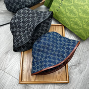 Classic Retro Jacquard Lined Bucket Hat for Stylish Men and Women