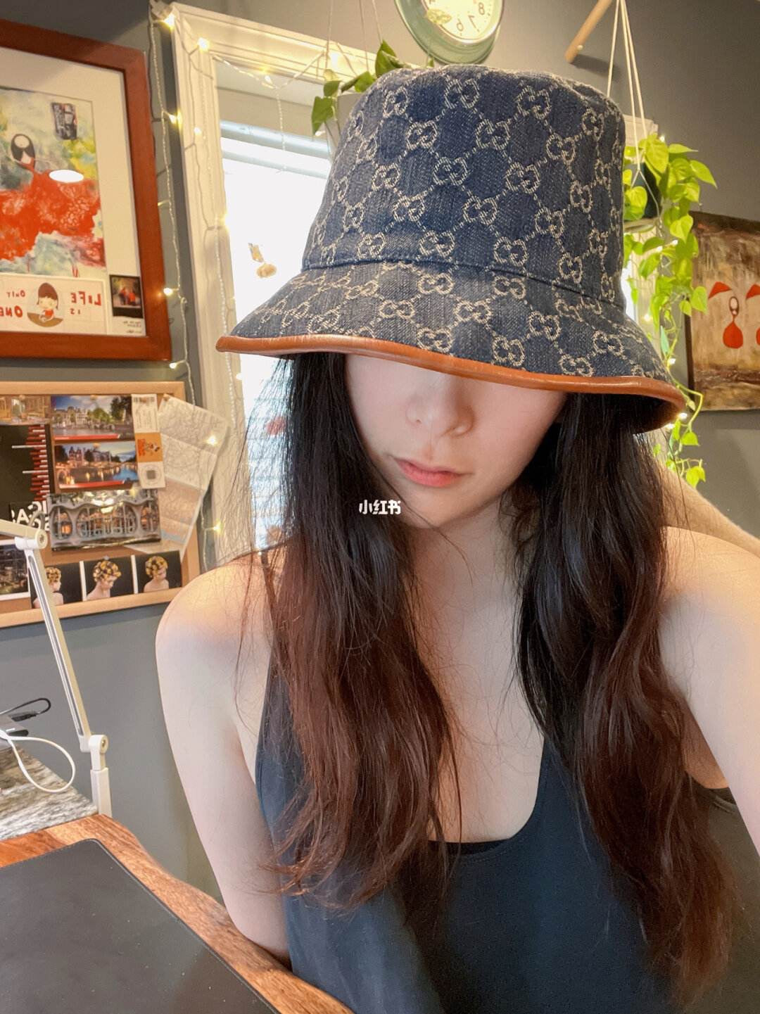 Classic Retro Bucket Hat with Jacquard Lining