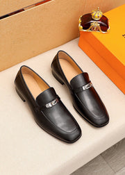 Hermes Fashionable Casual Leather Shoes | Premium Calfskin