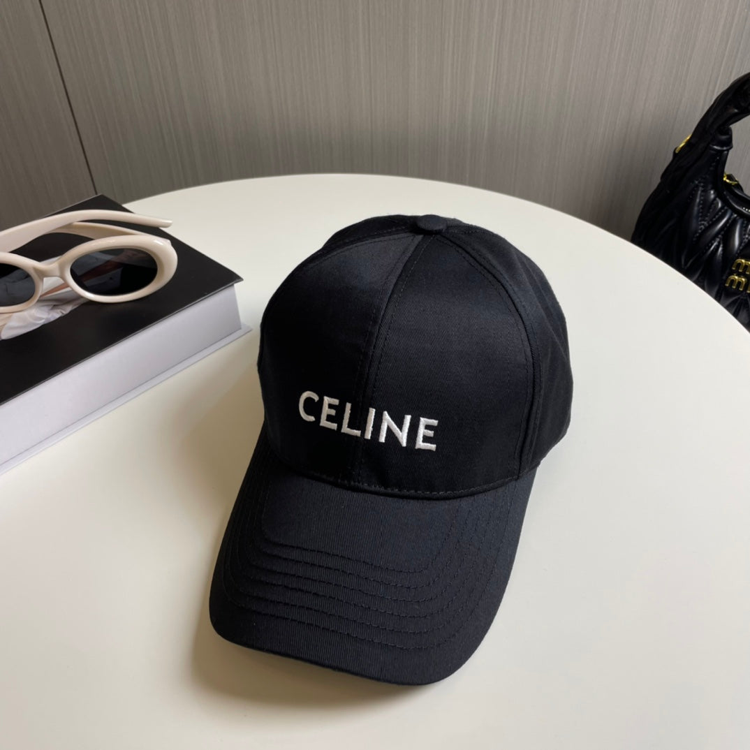 CELINE Iconic Logo Baseball Cap - Unisex High-End Fashion Hat