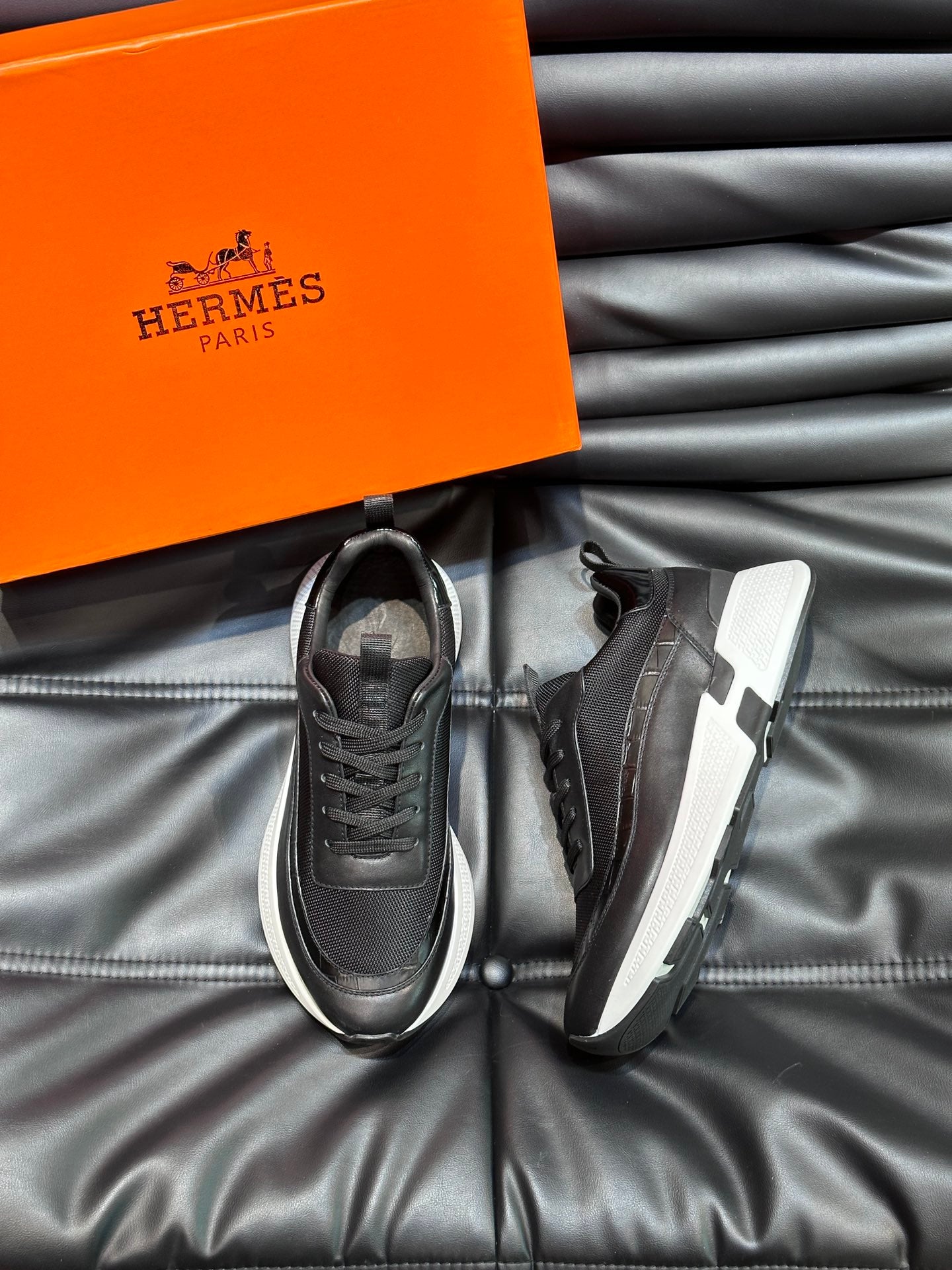 HermÃ¨s Hugo Men's Thick-Soled Sneakers â€“ Luxury Casual Footwear
