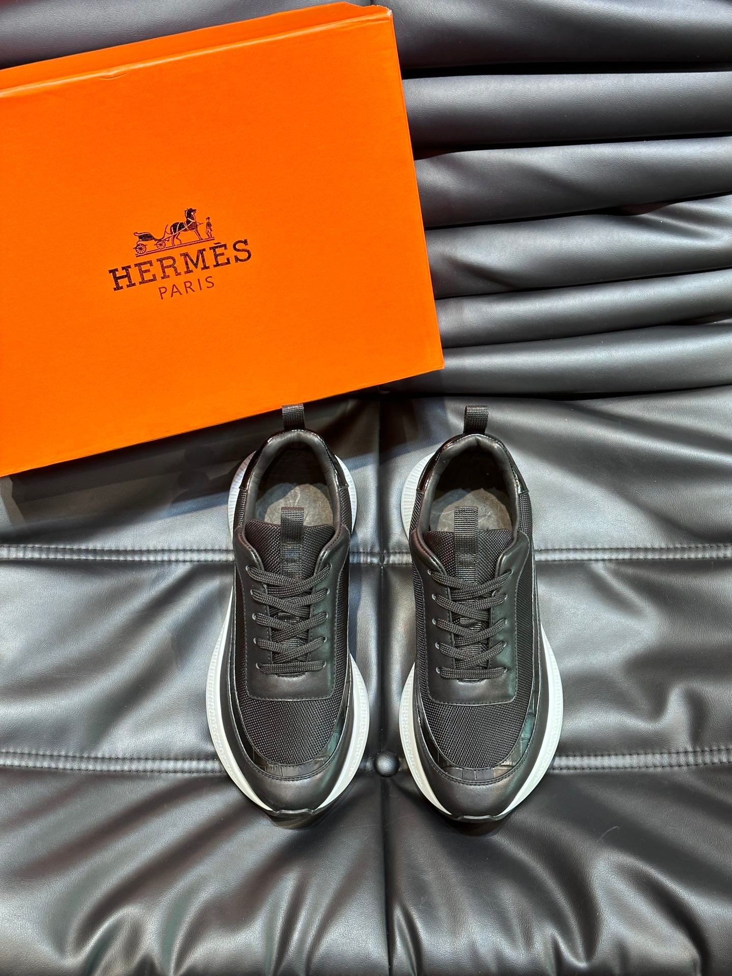 HermÃ¨s Hugo Men's Thick-Soled Sneakers â€“ Luxury Casual Footwear