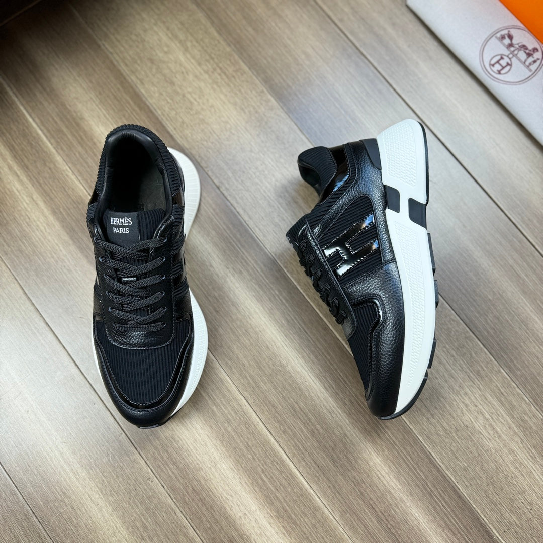 HermÃ¨s High-End Tumbled Calfskin Sneakers