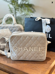 Chanel Canvas Fitness Bag - Versatile Travel & Gym Companion