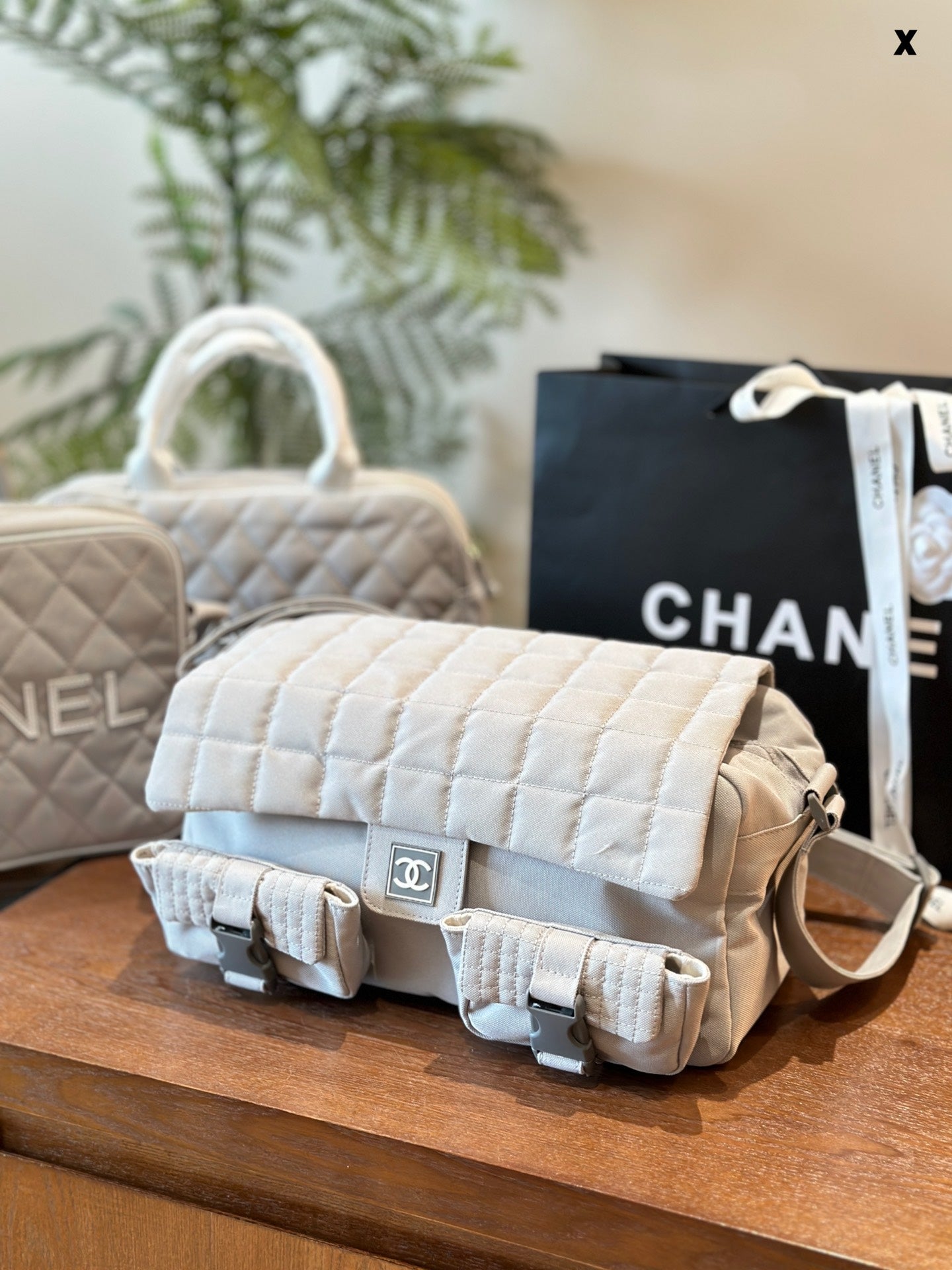 Chanel Canvas Fitness & Travel Bag - Stylish & Versatile