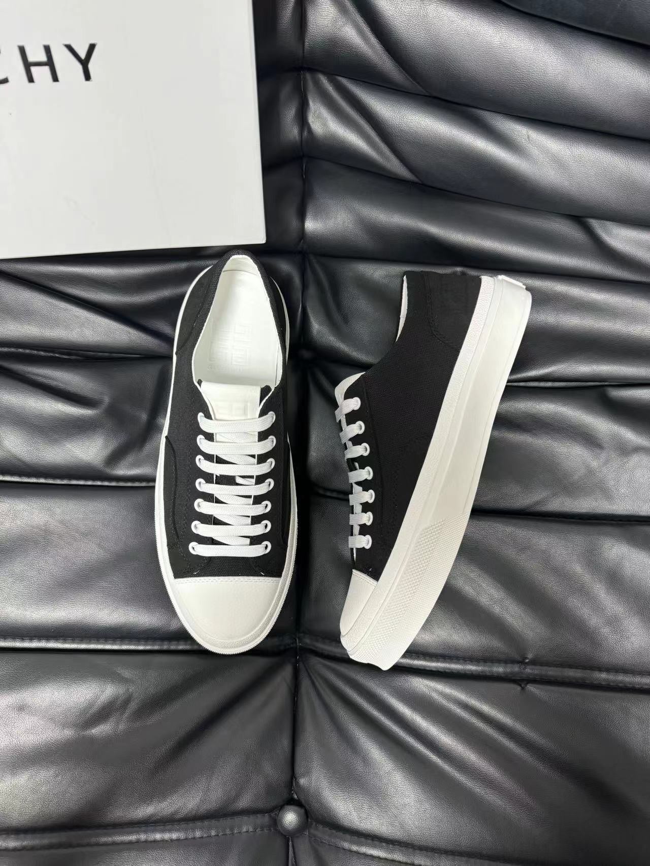 Givenchy Luxury Nappa Calfskin & Denim Canvas Shoes