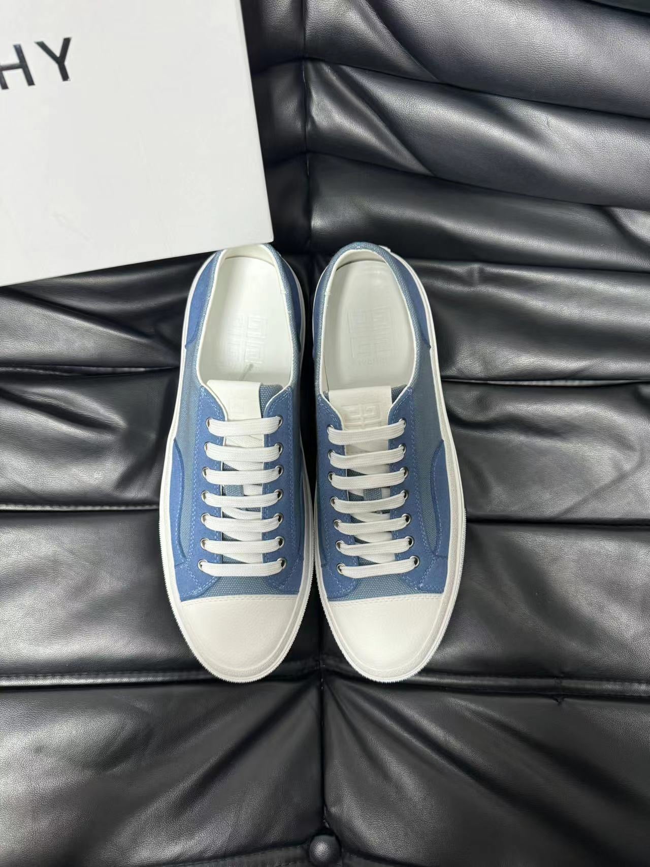 Givenchy High-End Calfskin & Denim Sneakers